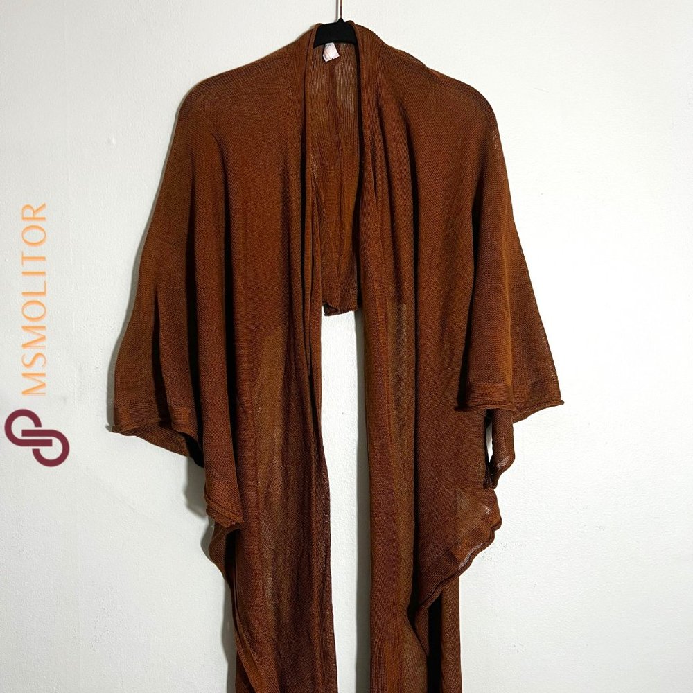 ATS Brown Shawl Scarf Wrap